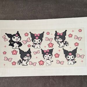 Kuromi and bows cup wrap